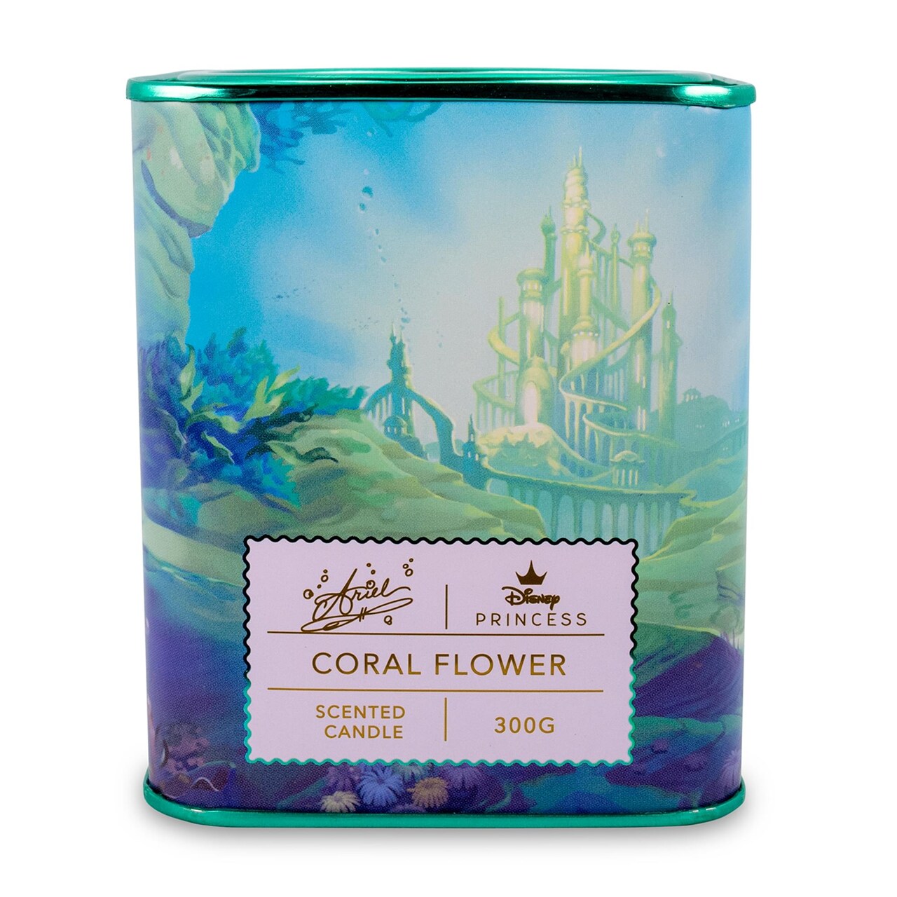 Disney Princess Home Collection 11-Ounce Scented Tea Tin Candle | Ariel